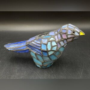 One Tiffany-style Stained Glass Bluebird